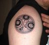 circle shoulder tat